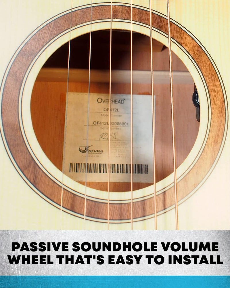 Journey Instruments Passive Soundhole Volume Wheel - EPA01 Passive Volume Wheel Add-on for Passive Pickups - Passive Soundhole Volume Wheel for Guitar Pickups - Image 2